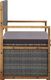 vidaXL Ławka ze schowkiem, 110 cm, rattan PE i drewno akacjowe, szara 3