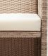 vidaXL 2 osobowa sofa ogrodowa z poduszkami, polirattan, szara (46396) 5