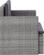 vidaXL 2 osobowa sofa ogrodowa z poduszkami, polirattan, szara (45783) 2
