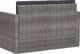 vidaXL 2 osobowa sofa ogrodowa z poduszkami, polirattan, szara (45783) 3