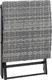 vidaXL składany stołek, rattan PE, szary (45773) 3