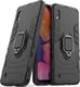 Alogy Etui Alogy Stand Ring Armor do Samsung Galaxy A10 czarne + Szkło Alogy uniwersalny 2