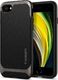 Spigen Etui Spigen Neo Hybrid Herringbone do Apple iPhone 7/8/SE 2020 Gunmetal + Szkło Alogy uniwersalny 2
