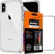 Spigen Etui Spigen Ultra hybrid Apple iPhone X / Xs Crystal Clear + Szkło Spigen uniwersalny 1