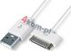 Kabel USB 4kom.pl USB-A - Apple 30-Pin 1 m Biały (455-uniw) 1