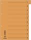 Donau Przekładka DONAU, karton, A4, 235x300mm, 0-9, 1 karta z perforacją, pomarańczowa 1
