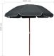 vidaXL Parasol na stalowym słupku, 240 cm, antracytowy 4