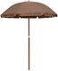 vidaXL Parasol na stalowym słupku, 180 cm, kolor taupe 1