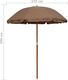 vidaXL Parasol na stalowym słupku, 180 cm, kolor taupe 5