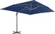 vidaXL Parasol wiszący z aluminiowym słupkiem, 4x3 m, błękit lazur 2