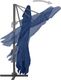 vidaXL Parasol wiszący z aluminiowym słupkiem, 4x3 m, błękit lazur 4