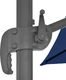 vidaXL Parasol wiszący z aluminiowym słupkiem, 4x3 m, błękit lazur 6