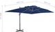 vidaXL Parasol wiszący z aluminiowym słupkiem, 4x3 m, błękit lazur 7