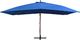 vidaXL Wiszący parasol na drewnianym słupku, 400x300 cm, niebieski 3