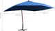 vidaXL Wiszący parasol na drewnianym słupku, 400x300 cm, niebieski 8