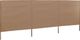 vidaXL Parawan 3-skrzydłowy z tkaniny, 400x80 cm, taupe 1