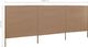 vidaXL Parawan 3-skrzydłowy z tkaniny, 400x80 cm, taupe 5