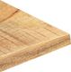 vidaXL Blat stołu, lite drewno mango, 25-27 mm, 80x60 cm 5