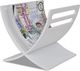 vidaXL VidaXL Drewniany stojak na gazety, biały 1
