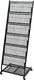 vidaXL VidaXL Stojak na gazety/czasopisma 47,5x43x133 cm czarny A4 1