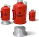 Survival Kettle Aluminiowa Kuchenka czajnik turystyczny Survival Kettle czerwona Uniwersalny 5