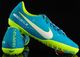 Nike Niebiesko-żółte buty piłkarskie na orlik Nike Mercurial Victory TF 921494-400 JR 33,5 4