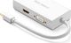 Adapter AV Ugreen DisplayPort Mini - HDMI - D-Sub (VGA) - DVI-D biały (20417) 1