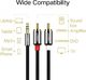 Kabel Ugreen Jack 3.5mm - RCA (Cinch) x2 1.5m czarny (UGR318) 1