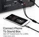 Kabel Ugreen Jack 3.5mm - RCA (Cinch) x2 1.5m czarny (UGR318) 5