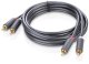 Kabel Ugreen RCA (Cinch) x2 - RCA (Cinch) x2 1m czarny (30747) 4
