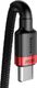 Kabel USB Baseus USB-C - USB-C 2 m Czarno-czerwony (BSU1520REDBLK) 1