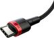 Kabel USB Baseus USB-C - USB-C 2 m Czarno-czerwony (BSU1520REDBLK) 2