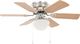 Wentylator vidaXL Sufitowy z lampą 82 cm jasnobrązowy 1
