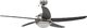 Wentylator vidaXL Sufitowy z lampą 128 cm brązowy 5