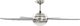 Wentylator vidaXL Sufitowy z lampą 128 cm brązowy 6
