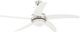 Wentylator vidaXL Sufitowy z lampą 128 cm biały 5
