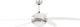 Wentylator vidaXL Sufitowy z lampą 128 cm biały 6