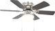 Wentylator vidaXL Sufitowy z lampą 82 cm ciemnobrązowy 6