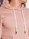 Ombre Bluza męska z kapturem B979 - beżowa S 1
