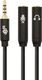 Kabel TB Print TB Kabel 3,5mm Mini Jack - 2x 3,5mm Mini Jack M/F adapter 30cm 1