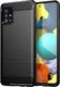 Hurtel Carbon Case elastyczne etui pokrowiec Samsung Galaxy A71 5G czarny 1