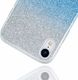 Etui SAMSUNG GALAXY A71 Brokat Glitter srebrno-niebieskie 2