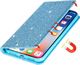 Etui SAMSUNG GALAXY A71 portfel z klapką Flip Magnet Shine Brokat miętowe 2