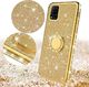 Etui HUAWEI P40 LITE Diamond Ring Brokat złote 3