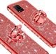Etui HUAWEI P40 LITE Diamond Ring Brokat czerwone 4
