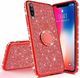 Etui SAMSUNG GALAXY S20+ PLUS Diamond Ring Brokat czerwone 1