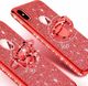 Etui SAMSUNG GALAXY S20+ PLUS Diamond Ring Brokat czerwone 4