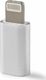 Adapter USB Adapter Przejściówka Micro / Lightining Iphone srebny 1