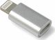 Adapter USB Adapter Przejściówka Micro / Lightining Iphone srebny 2