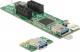 Delock Karta rozszerzeń PCI Express x1 > 2 x PCIe x1 z 30 cm kablem USB (41433) 2